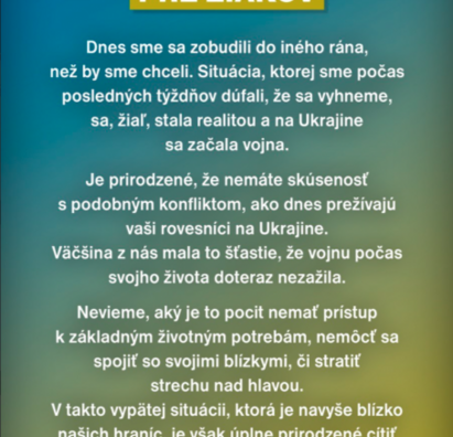 Odporúčania MŠ k zvládnutiu situácie na Ukrajine