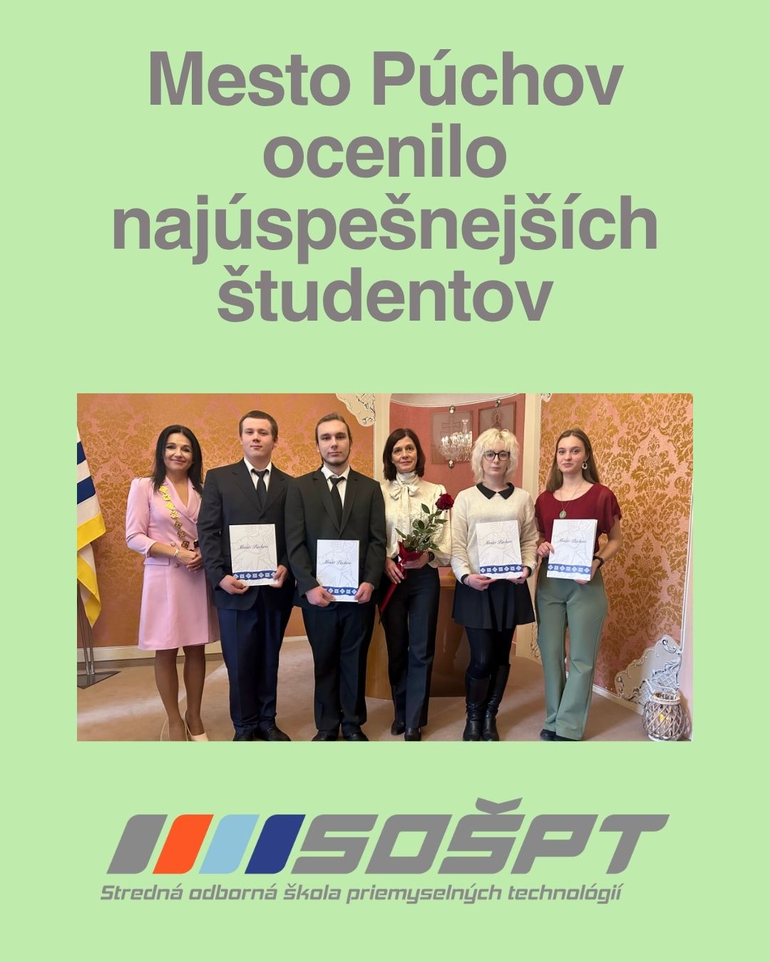 Mesto Púchov ocenilo najúspešnejších žiakov