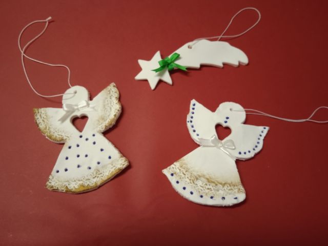 Vianočné ozdoby zo studeného porcelánu